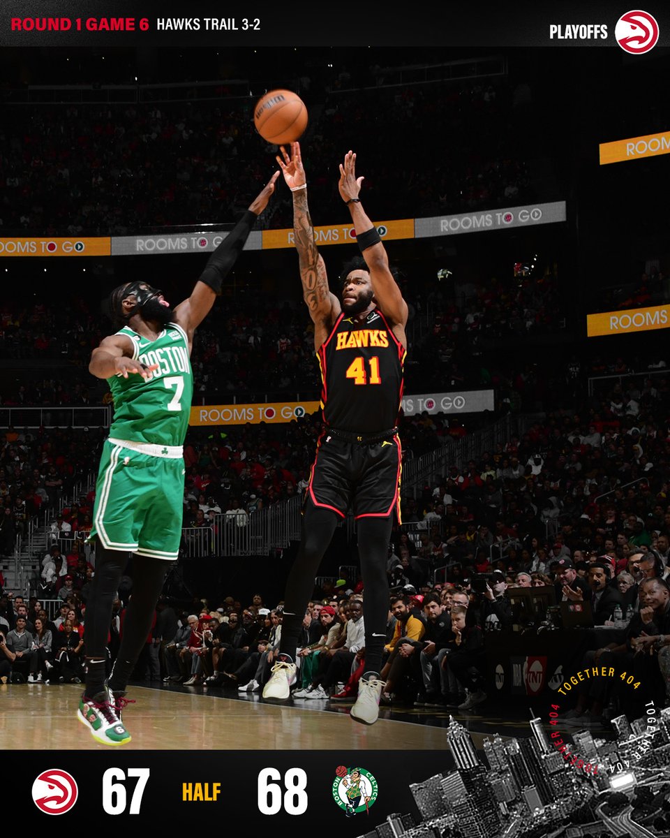 ATLHawks's tweet image. Toe to toe