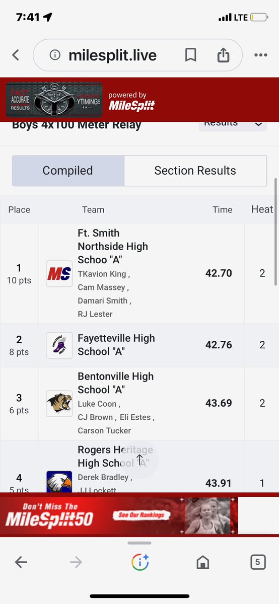 sloanjones17's tweet photo. Had a great day winning 1st in 100h and 300h and came second in the 4x1 . Not here for fun strictly business 😎 https://t.co/JGkOiQZO2t