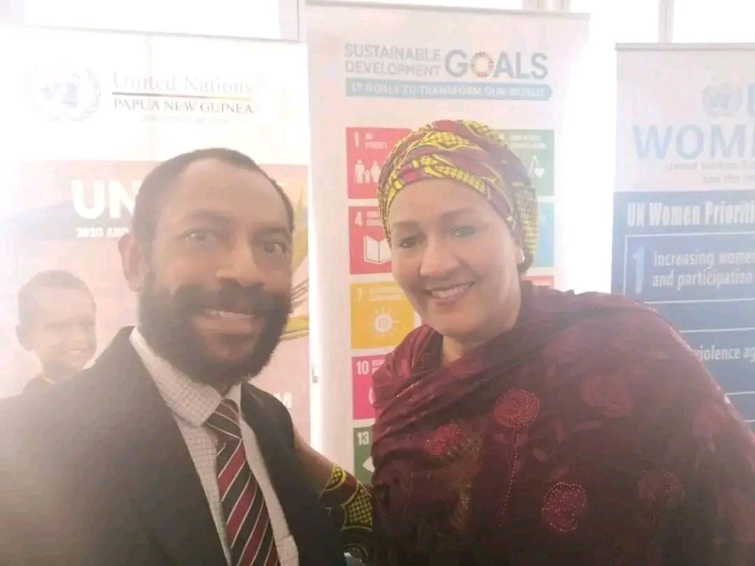 ReubenMete1's tweet photo. Meeting the Deputy Secretary General of the United Nation (UN), @AminaJMohammed https://t.co/sRpq2aAMnj