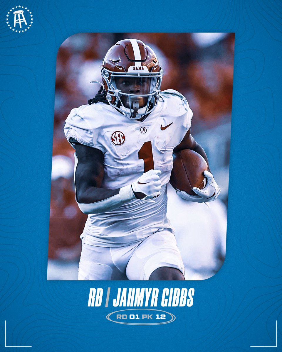 BSMotorCity's tweet photo. Welcome to Detroit, Jahmyr Gibbs

#OnePride https://t.co/UWkdi9Oa1L