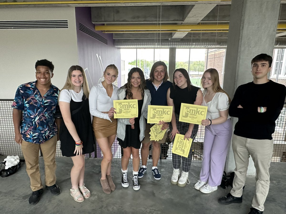 So proud of <a href="/TrojanTVNews/">Trojan TV News</a> at the <a href="/JEMKCnews/">Journalism Educators</a> awards! Total up 1st Place in Newscast, Anchoring, and Sports Story, a 2nd, two 3rds, and 3 HMs and Park Hill takes 1st Place in Overall program through the Sweepstakes Award! These kids are awesome! <a href="/ParkHillSchools/">Park Hill Schools</a> <a href="/parkhillactivi1/">parkhillactivities</a>