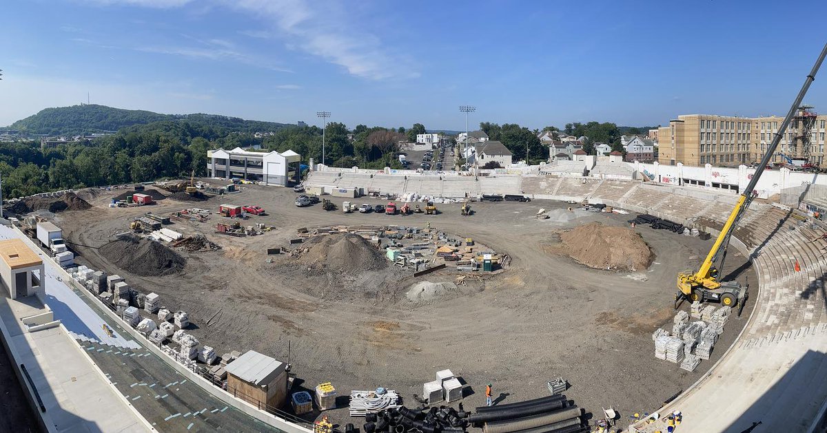 22 Days till Reopening: Hinchliffe Stadium has come a long way since the beginning of construction. We can't wait to see the views of Paterson and the NYC skyline from the stands! #HinchilffeStadium #TheRebirth #PatersonNJ