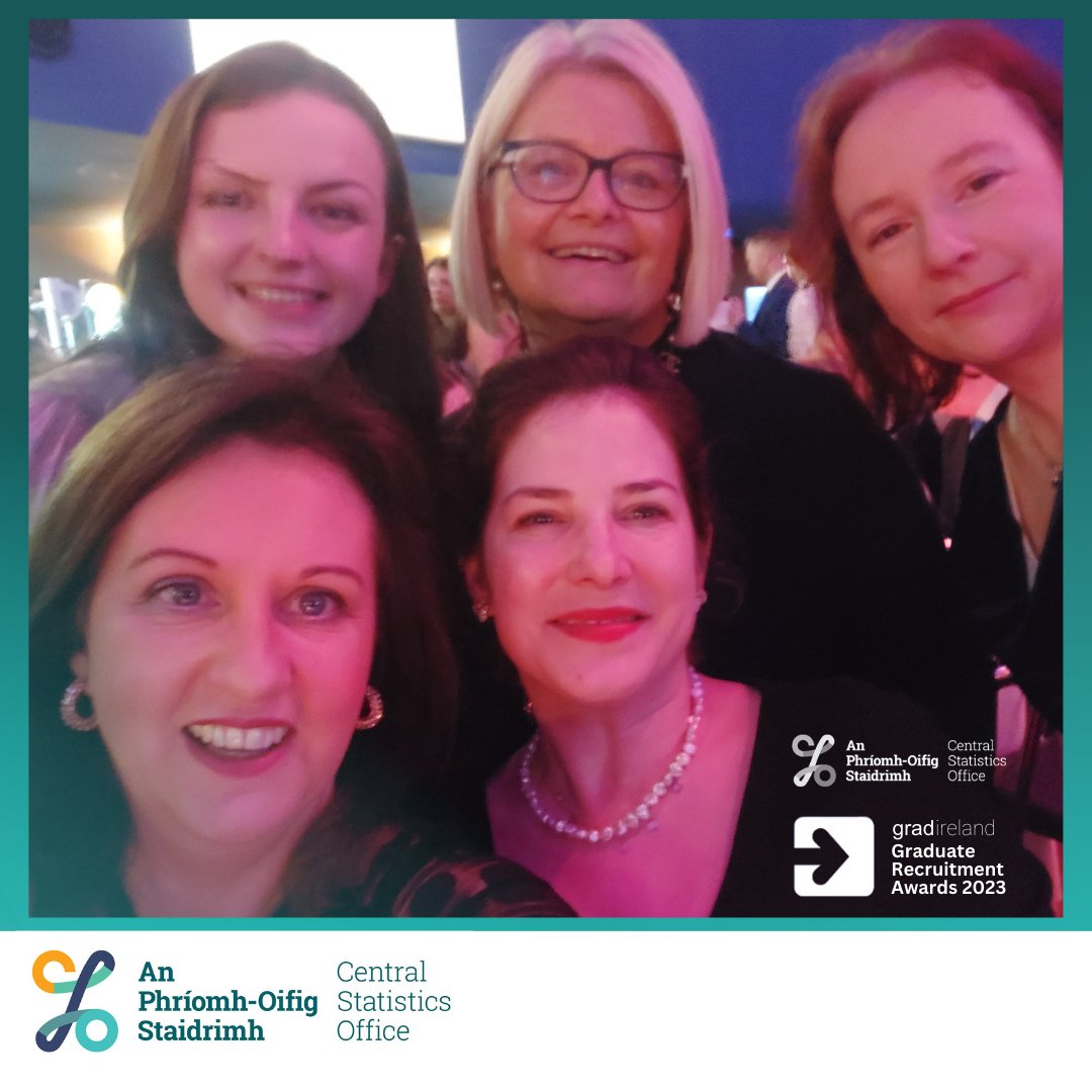 CSOIreland's tweet photo. @CSOIreland are delighted to be attending the @gradireland Graduate Awards 2023.
Best of luck to all the finalists ๐ซฐ
#GradAwards23 https://t.co/hyJLWI5iWY