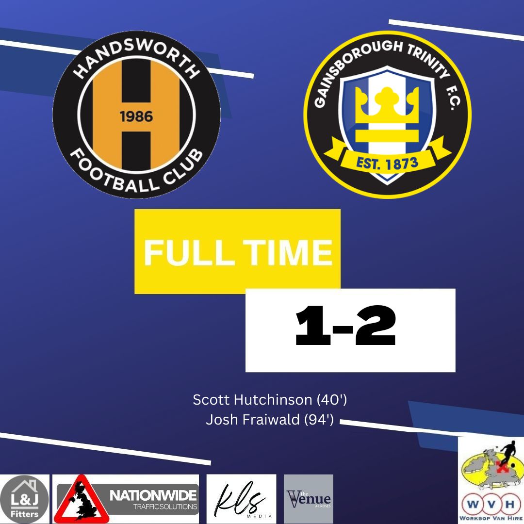 FULL TIME - IT'S A DOUBLE TROPHY WIN FOR THE YOUNG BLUES! We have won the League and now the <a href="/NMDFL/">WVH NMDFL</a> Cup as well! 
Full time score is 1-2, with goals from Scott Hutchinson in the first half and Josh Fraiwald in Extra Time.