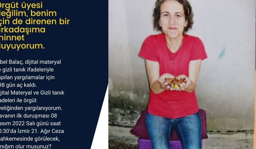 Sibel Balaç, dijital materyal, yalancı tanık ifadeleri ile yapilan usulsüz yargılamaların son bulması için hayatını ortaya koydu, sağlığını kaybetti. Derhal serbest bırakılmalıdır!