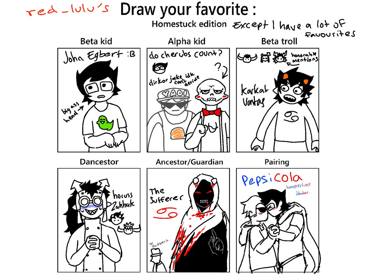 bright_red_lulu's tweet photo. :3 rate it
#betatrolls #betakids #alphatrolls #alphakids #caliborn #johndave #thesignless #homestuck https://t.co/HlhPuffl3O