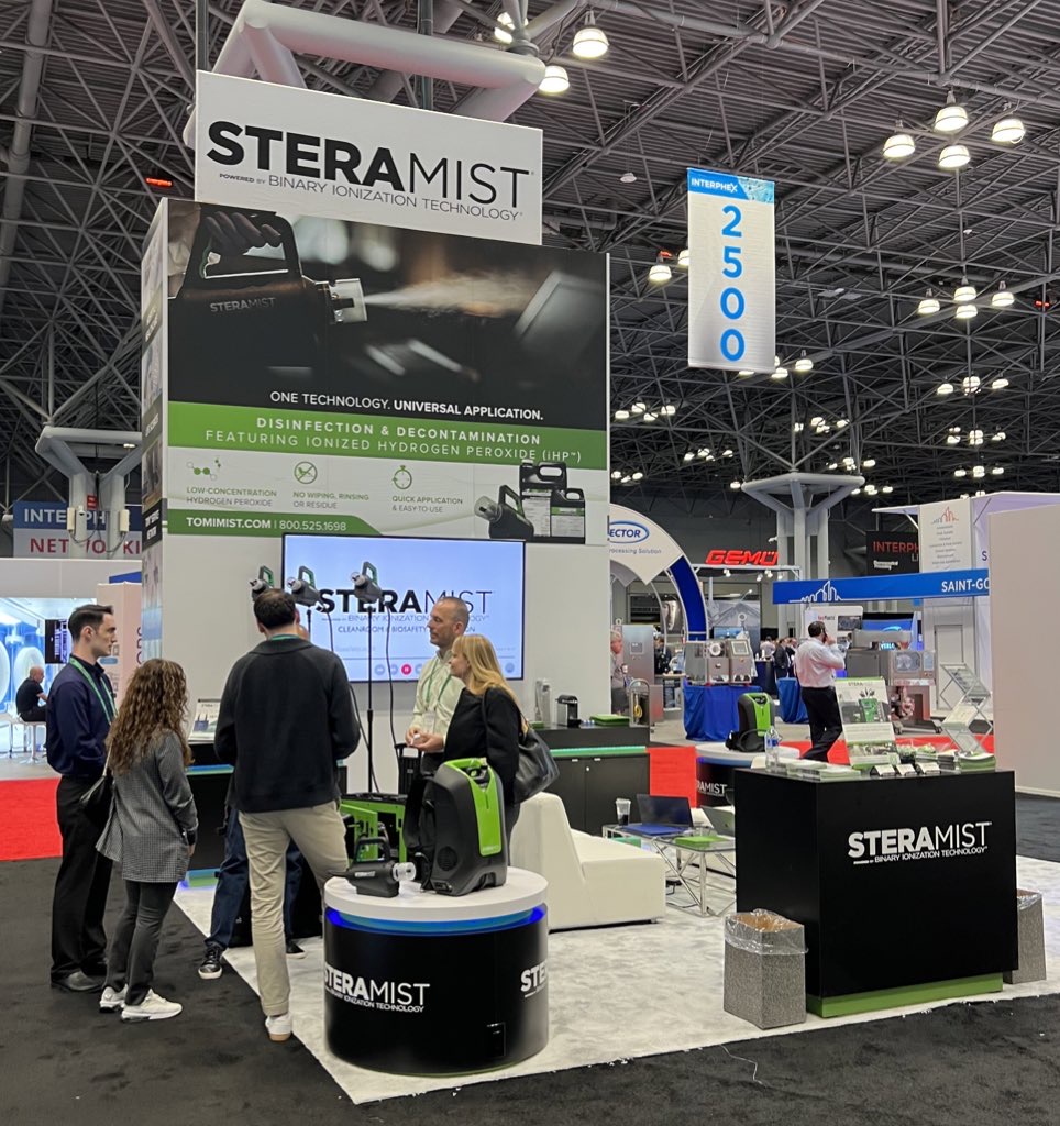 TOMIMist's tweet image. Thank you to everyone that visited us to talk about SteraMist&apos;s revolutionary disinfection technology at @INTERPHEX. It is great talking to our most established clients and potential new ones alike. Looking forward to next year!

#interphex2023 #technology #innovativesolutions