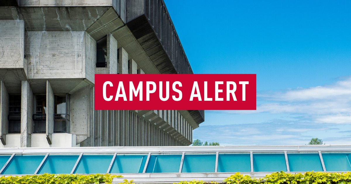 SFU's tweet photo. Burnaby Campus Alert: A mother bear and three cubs have been spotted near the ChildCare Centre and student residences on the North West side of campus. Please exercise caution and do not take pictures or approach the animals. Campus Public Safety are in the area and monitoring. https://t.co/bmpHpRCRkP