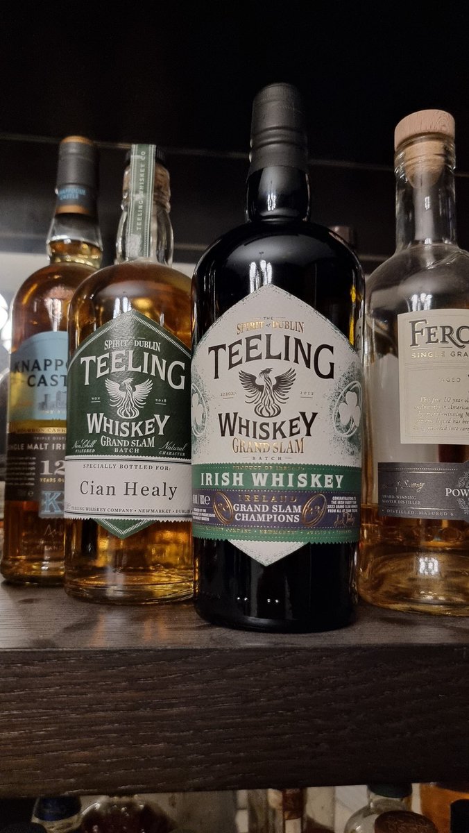 Cian Healy (@properchurch) on Twitter photo Nice touch from <a href="/TeelingWhiskey/">Teeling Whiskey</a> with a commemorative bottle for the grand slam. Joining it's relation from 2018 up on the shelf to probably never be drank! Nice touch from <a href="/TeelingWhiskey/">Teeling Whiskey</a> with a commemorative bottle for the grand slam. Joining it's relation from 2018 up on the shelf to probably never be drank!