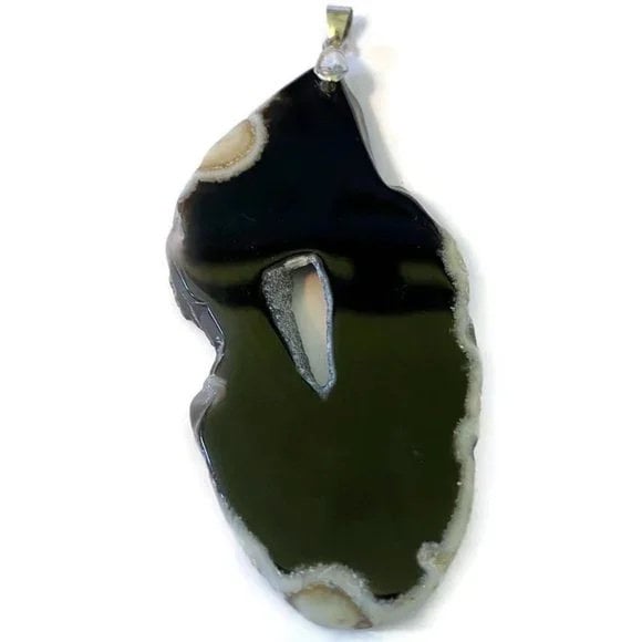 SilverDawnJewel's tweet image. Excited to share the latest addition to my #etsy shop: Large Black Grey Druzy Agate Slice Pendant with Silver Bail 77mm x 37mm etsy.me/3Hmo37I #coordinates #gemstone #beading #jewelrymaking #findings #crafting #pendant #diybeading #diyjewelrymaking
