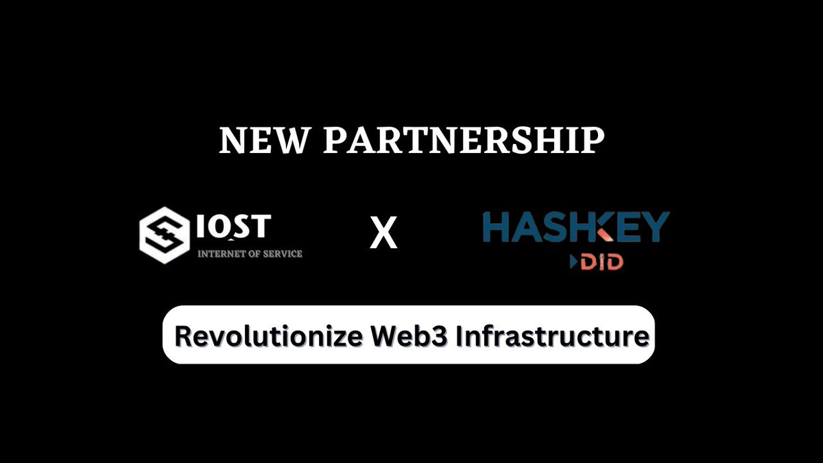 NathanielEdwin9's tweet photo. The @IOST_Official has joined forces with @HashKeyDID to revolutionize #Web3 infrastructure!

This partnership will foster;

📍 Enhanced #decentralizedidentity solutions and seamless identity management for users.

And

📍  Welcome aboard, #HashKeyDID, as an #IOST partner node! https://t.co/puPy8AsXBp