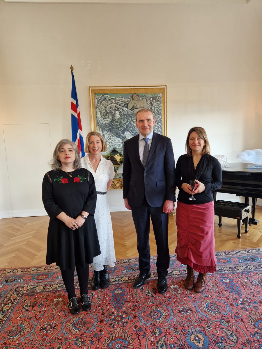 With the president of Iceland and <a href="/jennycolgan/">Jenny Colgan is on Threads as @jennycolganbooks</a> and Mariana Enriquez at the most magical literary festival ever <a href="/LitRvk/">Reykjavík Literary Festival</a>