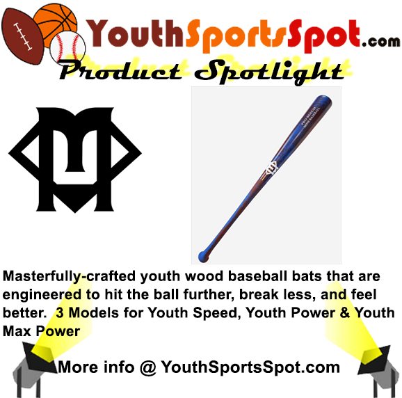 YouthSportsSpot Spotlight - Mine European Beechwood Wood Bats - Youth Speed, Power, Max Power.  Masterfully-crafted bats engineered to hit further, break less, and feel better. bit.ly/3Jscb2y