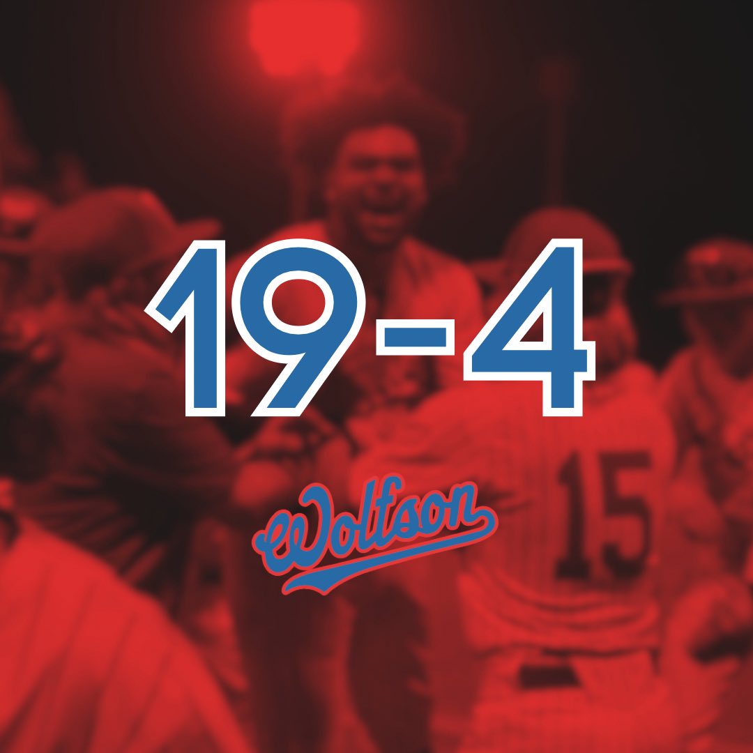 Our 19 regular season wins are the most at Wolfson since 2005. It's been a tremendous season indeed. 🐺🐾⚾️#committed