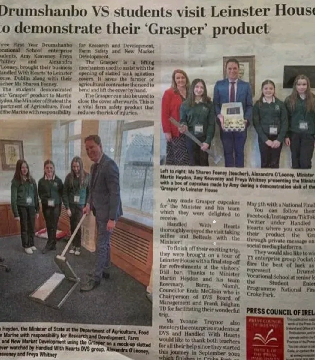 grasperhwh's tweet photo. Thanks you to the Leitrim Observer/Leitrim Live for the great coverage in this week's newspaper💗🚜💕 https://t.co/c8opa2mNcU