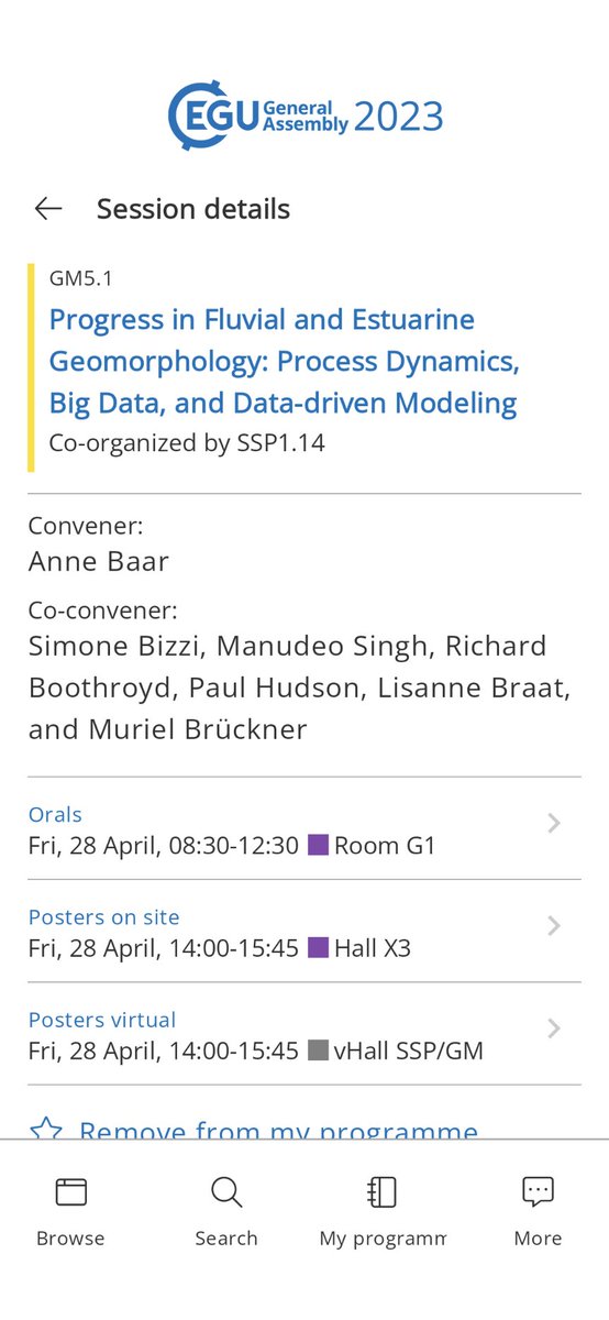 anne_baar's tweet image. ⏰🚨Don't forget to set your alarm and join us for discussions on rivers, deltas, estuaries, lagoons and the many ways to study them! 

🗣️ 8:30-12:30 talks in G1
🖼️14:00-15:45 posters in X3