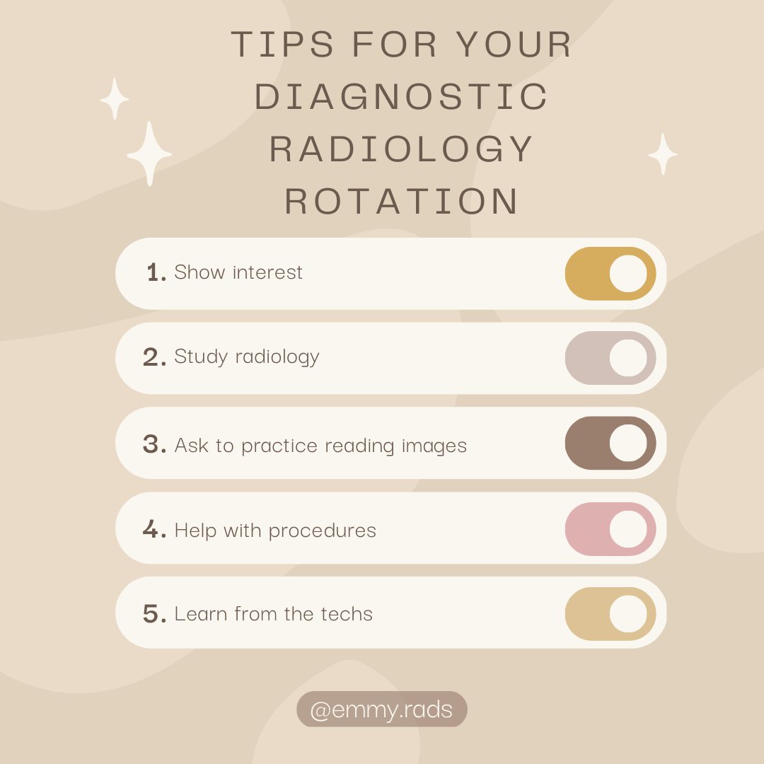 EmmyRads's tweet photo. Maximize your diagnostic radiology rotation with this thread! 🩻#MedTwitter #RadTwitter #Radiology #FutureRadRes #RadRes #MedStudentTwitter #TwittIR #IamIR #IRad https://t.co/RCLUM3hPLt