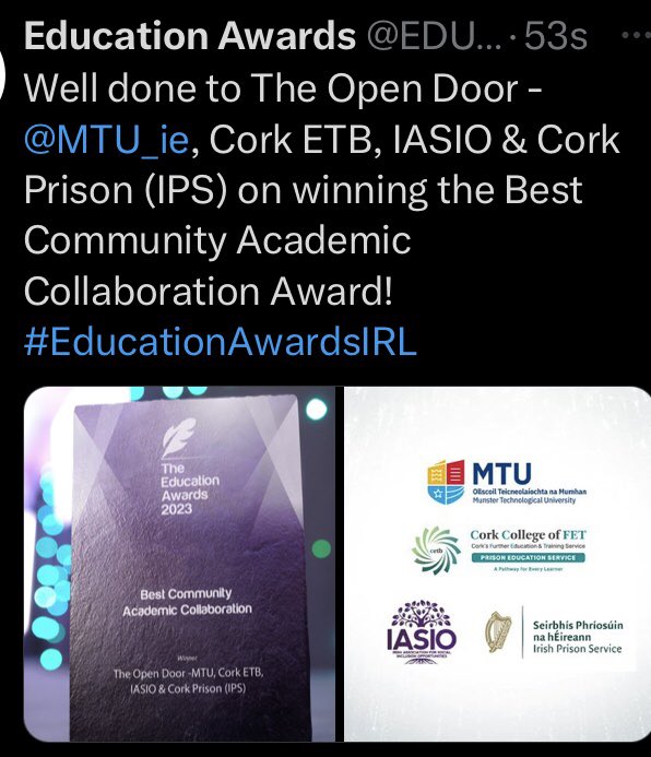 Tourism & Hospitality Department, MTU Cork Campus tweet media