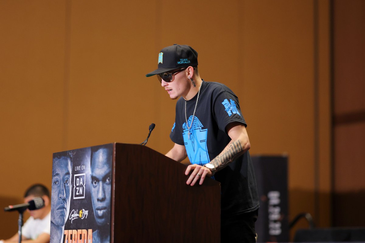 TRUBoxingHeadz's tweet photo. "This is my first title fight. Someone is going to leave that ring with the belt and it is going to be Victor Morales" - @tornado_victorm #ZepedaArboleda #Boxing https://t.co/et4t8RuLb7