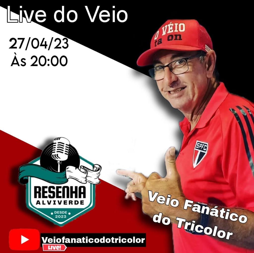 resenhaCFC's tweet photo. Hoje tem participação especial do Resenha Alviverde na Live do famoso "Véio Fanatico Tricolor", acompanhem! https://t.co/Sf3umuOmwM