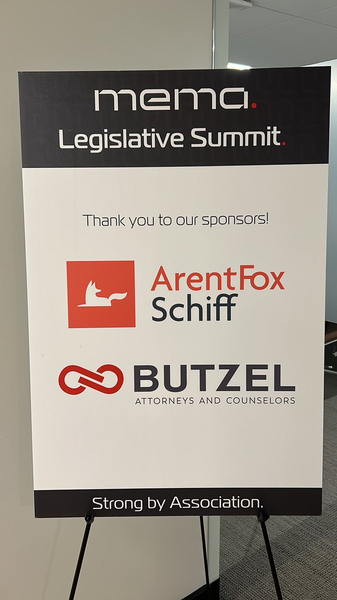 CatBoland's tweet photo. Thank you @ArentFoxSchiff and @butzel_long for supporting the @MEMADC annual Legislative Summit. https://t.co/pUgzDNpYnD