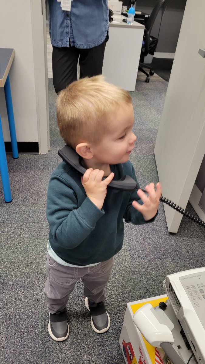 z_gross's tweet photo. Bring Your Child To Work Day at the MMS library featuring my 7th grade TIGS peer leaders storytime. Even my 2 year old helped out. @millburnschools @MillburnMSPrin https://t.co/r8852cJRmi