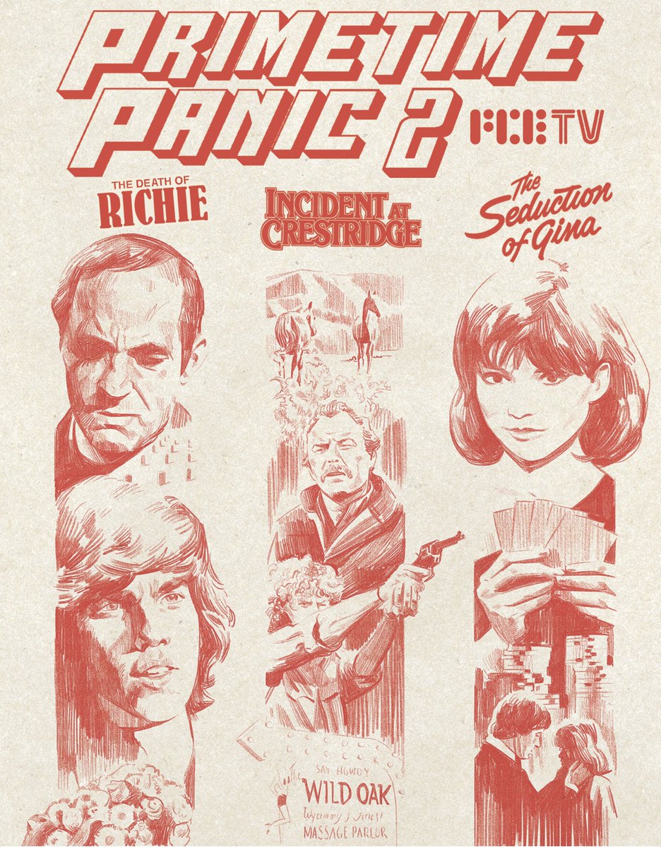 FunCityEdition's tweet photo. Front art for PRIMETIME PANIC 2 by @jacobr_phillips. Thanks to him and all our wonderful partners on this one: @madefortvmayhem, Samm Deighan, Dino Proserpio, @leegambin, Lannie Lorence, Johnny Buell, @loveandvictory. #PrimetimePanic #FunCityEditions https://t.co/F6aOvwuDse