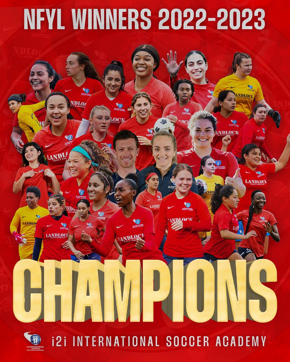 i2iSoccerAcad's tweet photo. 🎉 𝐂𝐇𝐀𝐌𝐏𝐈𝐎𝐍𝐒 🎉

Massive congratulations to our girls team who were yesterday officially crowned @NFYLU19U23 champions 🏆 

With 19 wins out of 19, @cwfairless &amp; @LaurenRobson15’s side have been simply outstanding all season 🥳

Now let’s go unbeaten 😈

#OneBigFamily https://t.co/CYBJ8ap7EZ