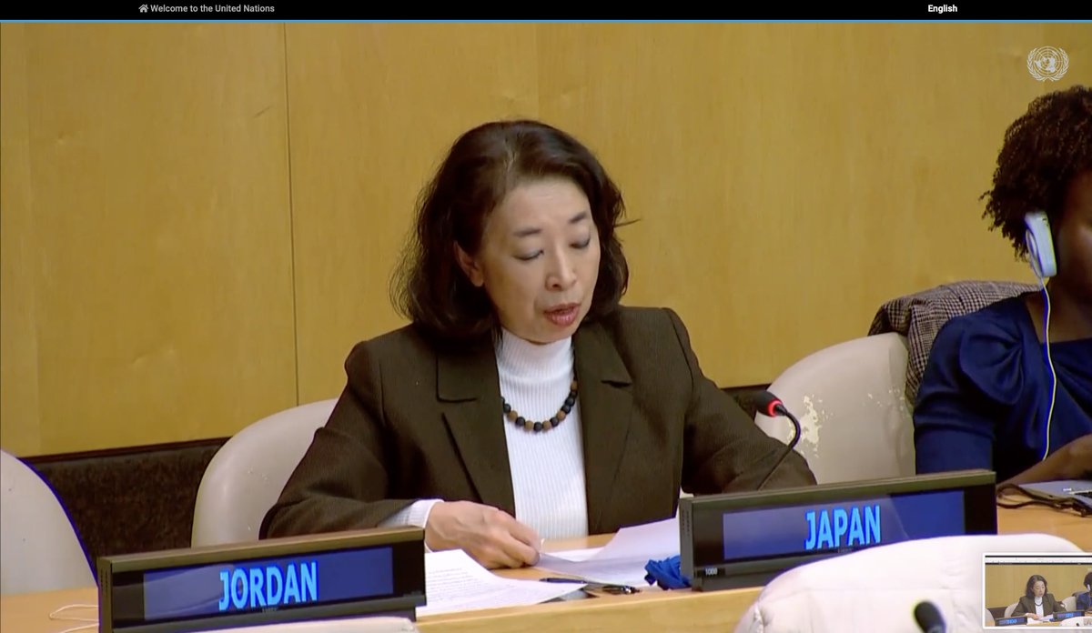 Speaking at #SummitofFuture consultation, @JapanMissionUN welcomes #HLAB report call for #denuclearization, 🔼investments in peace & security & calls on Member States to take up report's recommendations.