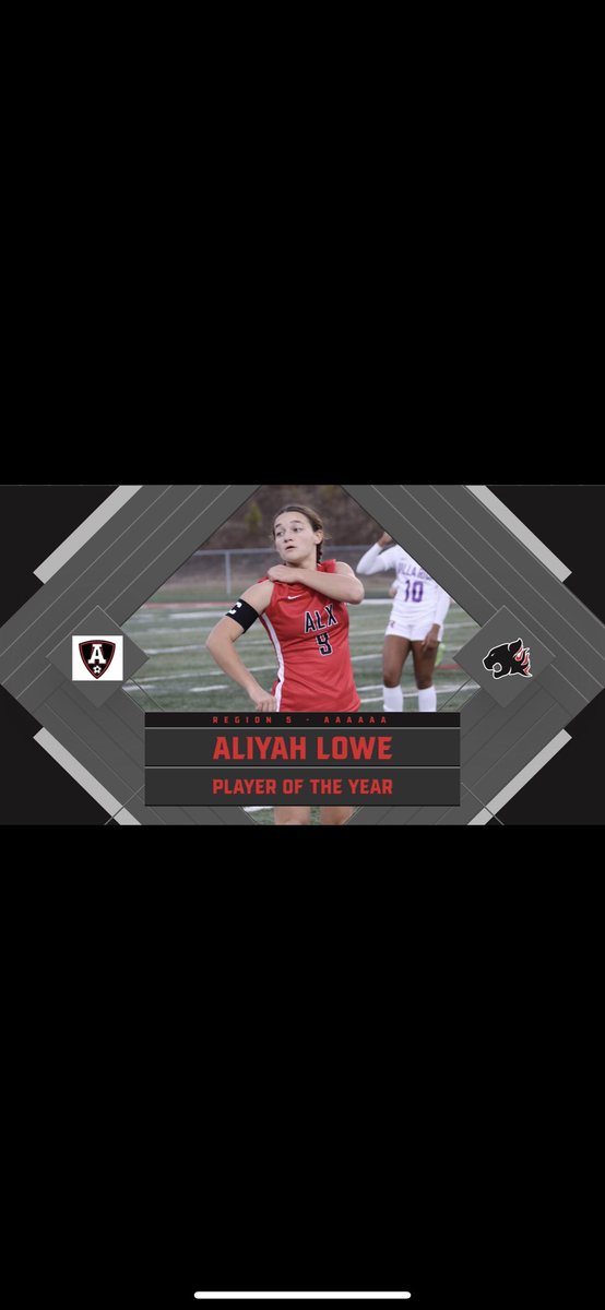 ALXgirlssoccer's tweet photo. @strikerdog06 is your Region 5 6A PLAYER OF THE YEAR!!! 31 goals and 11 assists on the season from the Junior forward! @douglassentinel https://t.co/pUu0F7cQVw