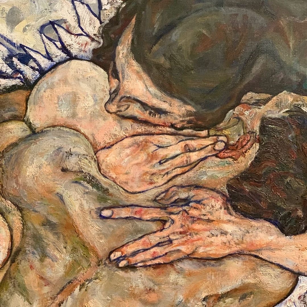 hipst_eria's tweet photo. 'El Abrazo' (detalle).

Egon Schiele, 1917. https://t.co/8LzVxyI8LP