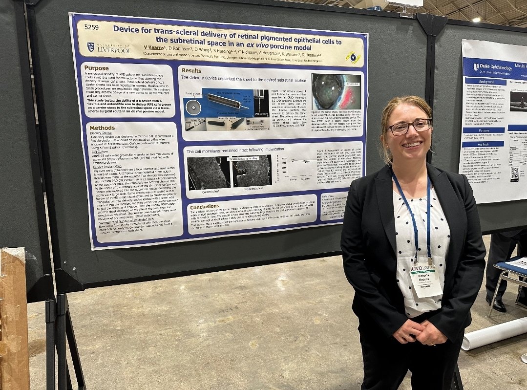 Putting Liverpool on the medical and academic map of the ophthalmic research world. Outstanding effort👍😊 #ARVO2023