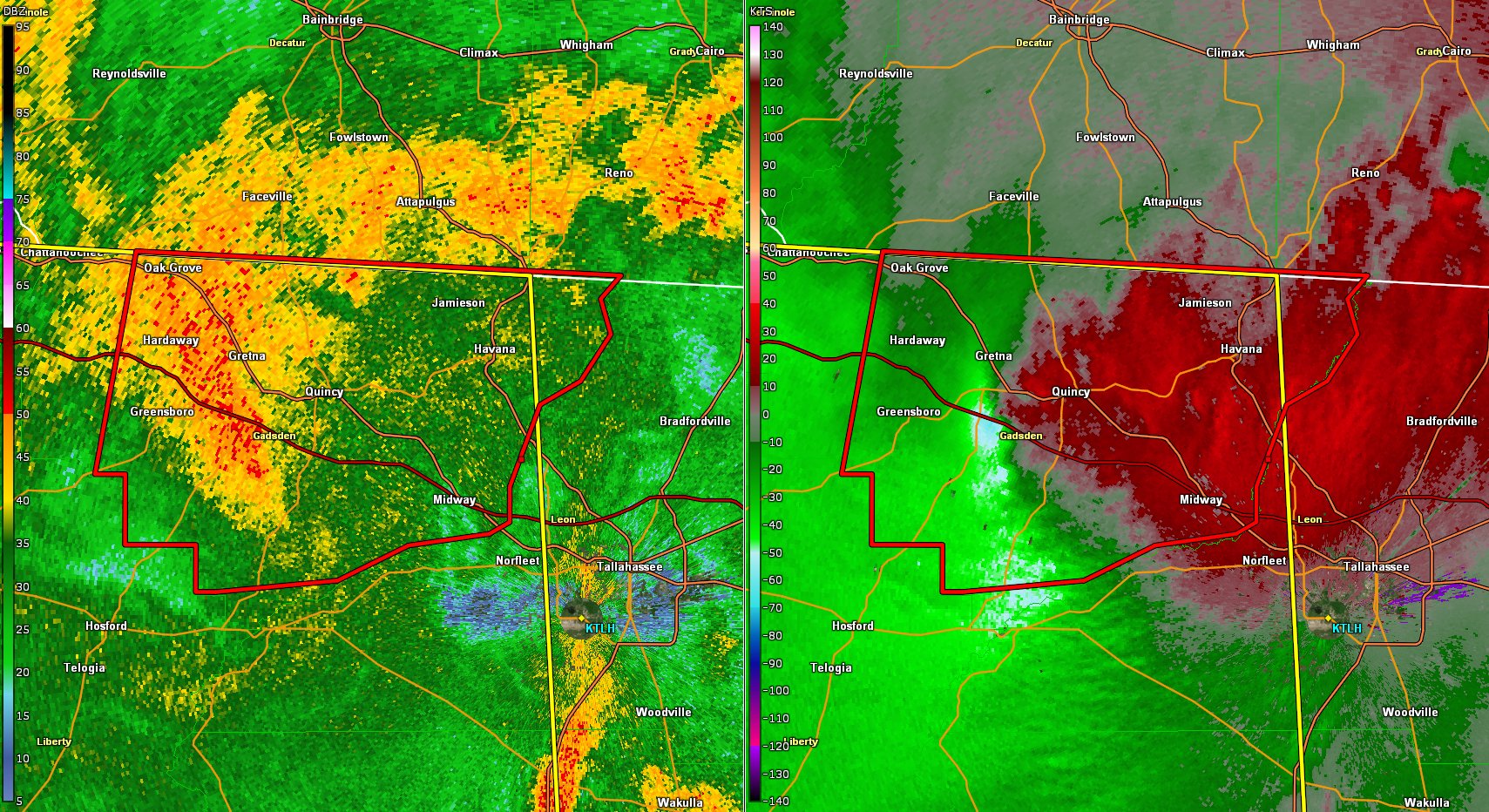 NWS Tallahassee on Twitter "Tornado Warning including Quincy FL, Midway FL and Havana FL until