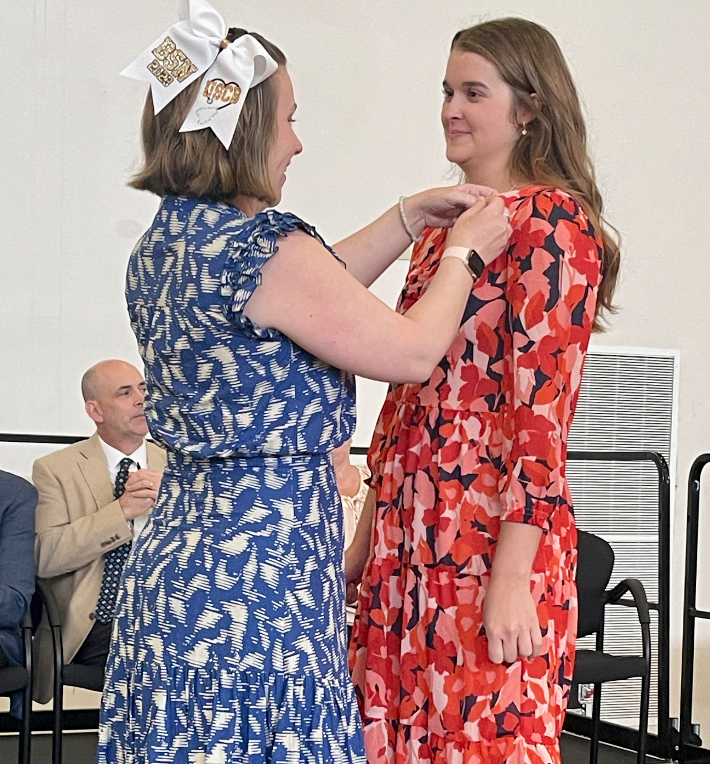 USCBeaufort's tweet photo. There weren’t many dry eyes in the house during today’s Nurse Pinning ceremony on the Bluffton campus, which recognized our new nurses and their families. Thank you for choosing USCB and nursing! 👩🏻‍🎓🩺❤️

#uscb #nurses #nursepinning #2023graduate #uscbstudentlife https://t.co/Os2py2E0wl
