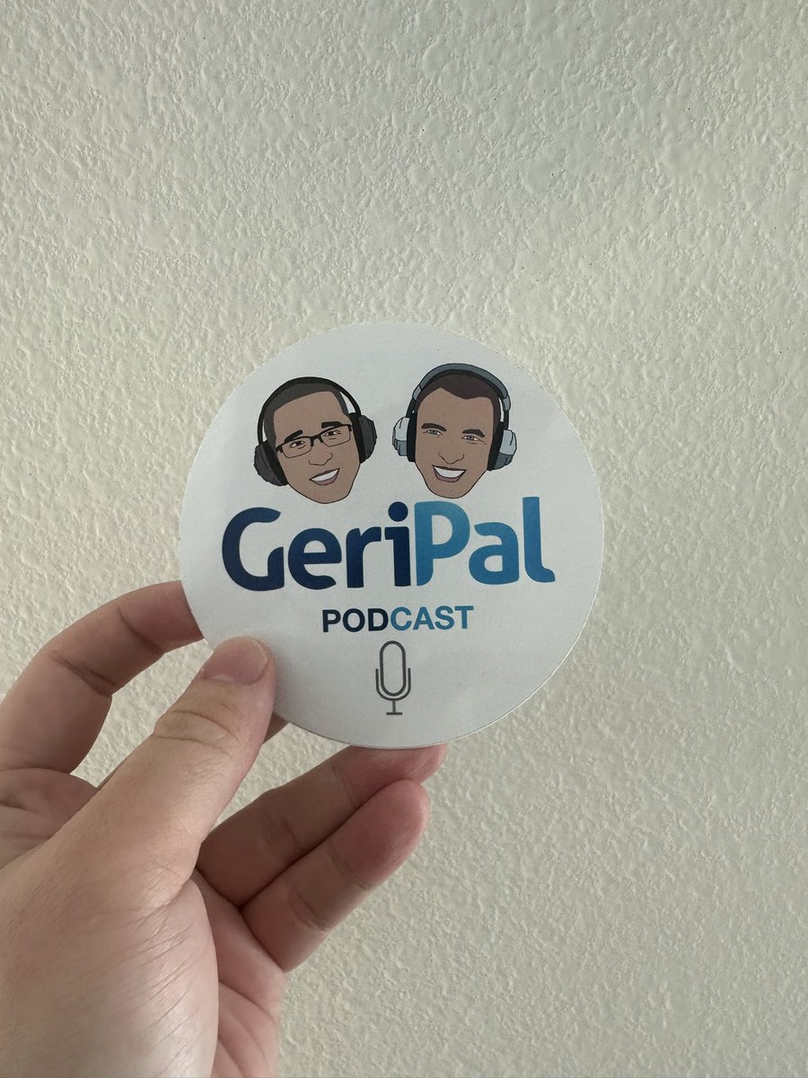 docdocderek's tweet photo. Never have I ever had a better office mate than @RejoyZ_MD, who gifted me a @GeriPalBlog sticker because I’m high key an @EWidera fan, and I somehow missed meeting him at #hapc23. https://t.co/kwm1hzkG5Q