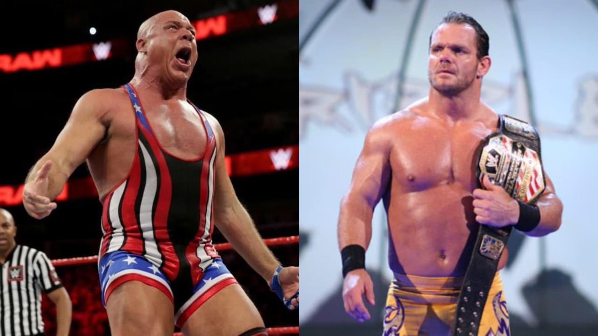 wrestlelamia's tweet photo. “Five of my 10 best matches were with Chris [Benoit], but obviously they want to keep him under wraps and it’s unfortunate."- Kurt Angle. 

https://t.co/pRXE8RQlX6 https://t.co/u0bZfXs13p