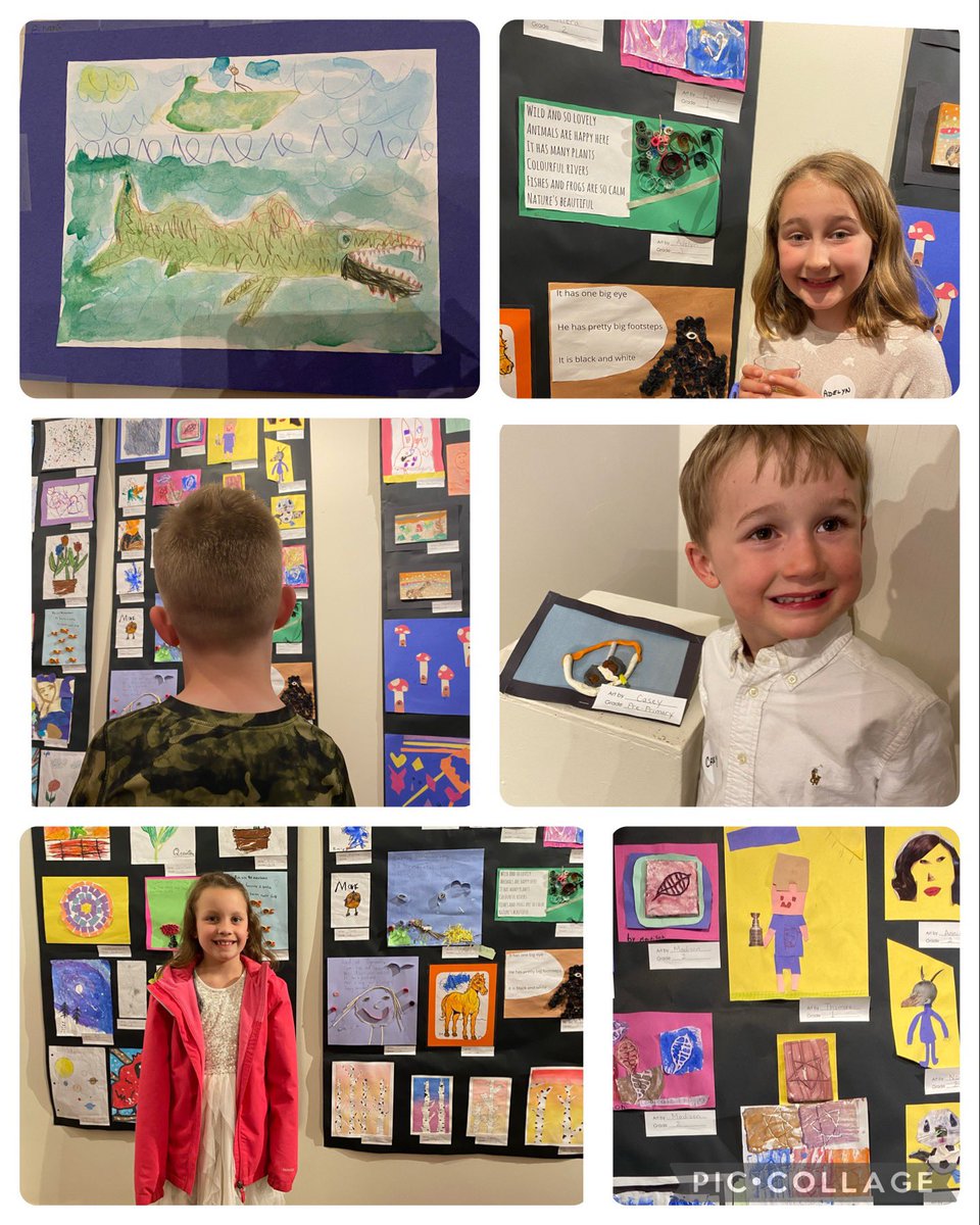 The annual SSRCE Student Art Show is on! Please visit the DesBrisay museum between 1-5pm Tuesdays-Saturdays from now until June 10. 
😊 ART is happening!!! @SSRCE_NS