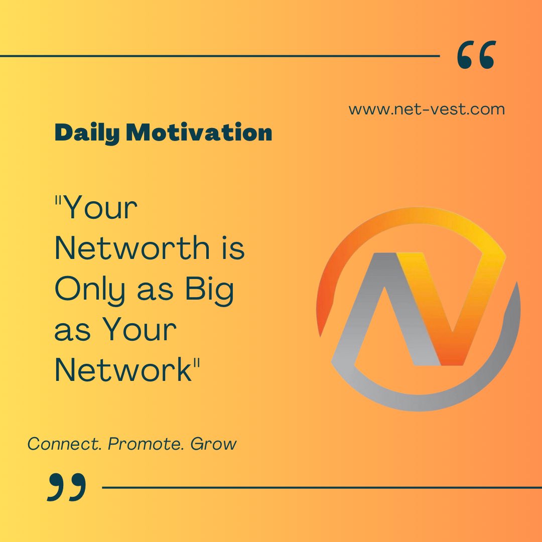 NetVest_LLC's tweet photo. Make meaningful connections, establish strategic partnerships, build with other small businesses... connect, promote, and grow on NetVest.  

https://t.co/uRb1D3jMIA

 #NetVest #Connect #Promote #Grow #Business #Businessworld #Businesstools #Tools #network #Businessshower #Jobs https://t.co/0VUJZ7kWwq
