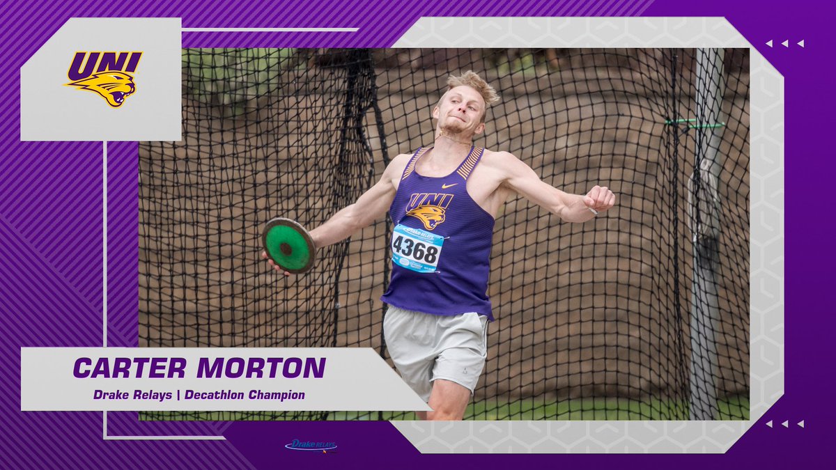 𝐃𝐑𝐀𝐊𝐄 𝐑𝐄𝐋𝐀𝐘𝐒 - 𝐃𝐞𝐜𝐚𝐭𝐡𝐥𝐨𝐧 𝐂𝐡𝐚𝐦𝐩𝐢𝐨𝐧 🏆 

The first Panther to top 7,400 points in a decade, Carter Morton wins the Decathlon at the historic Blue Oval with 7,454 points!

#EverLoyal