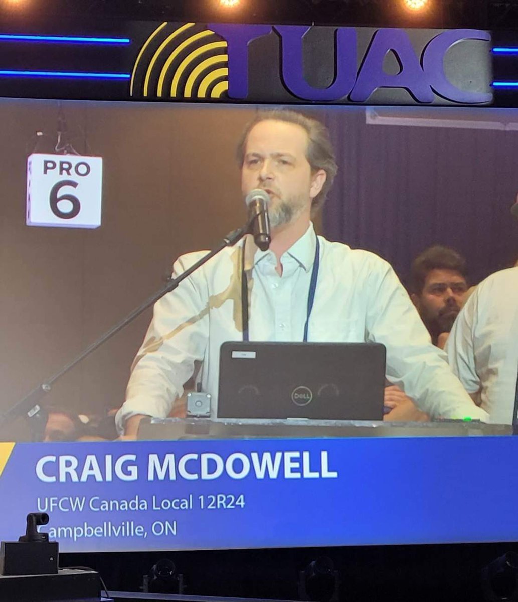 Craig_McDowell's tweet photo. Proud to speak to the importance of political action at all levels of government across the @UFCW International Convention. https://t.co/eAb3dHFRUC