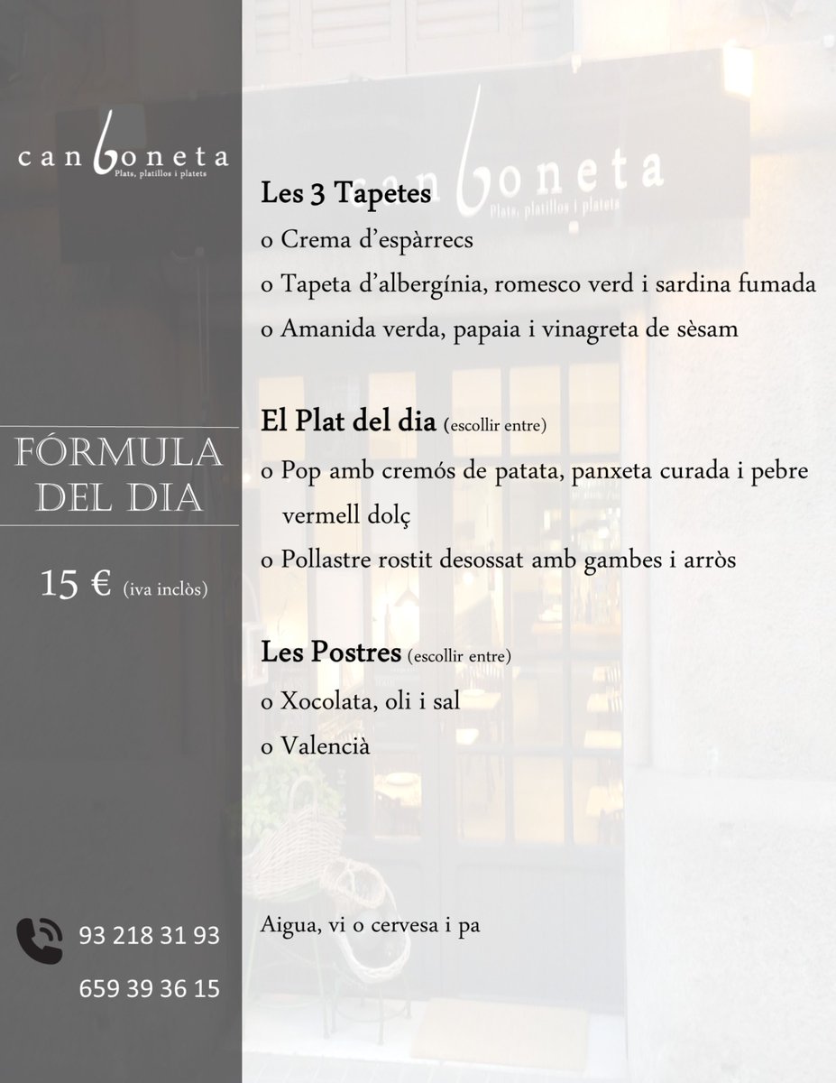 La Fórmula del divendres!!!
Som-hi!!!