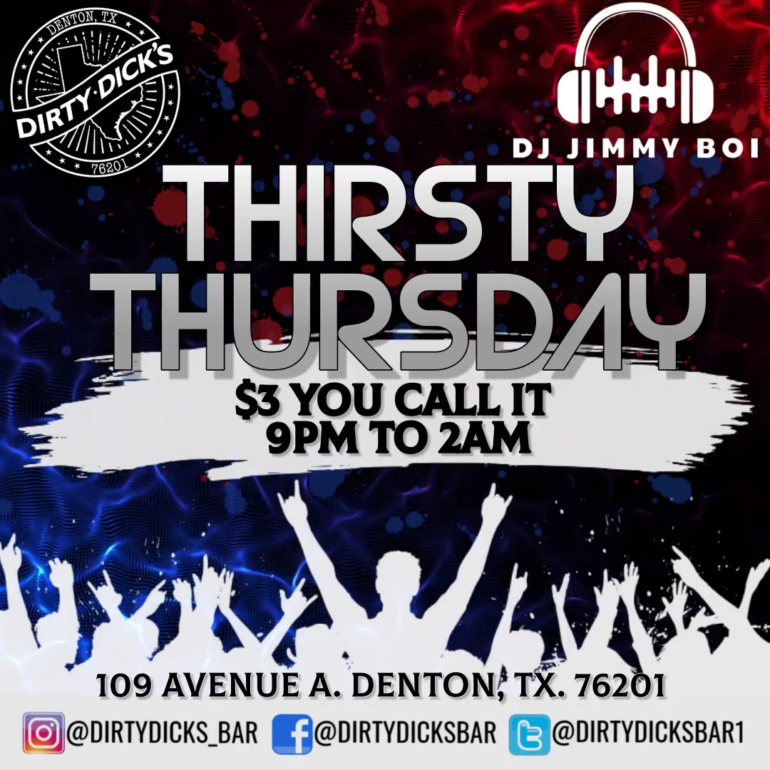 DirtyDicksBar1's tweet photo. We got Great Deals and Great Music! 
#keepdentonhard #rockharddancehard #gohardorgohome #rocksoutcocksout #dentontx #frystreet #dicksoutforharambe #ladiesnight #ladiesandlocals #localsnight #rockoutcocksout https://t.co/bxoWEWf7eJ