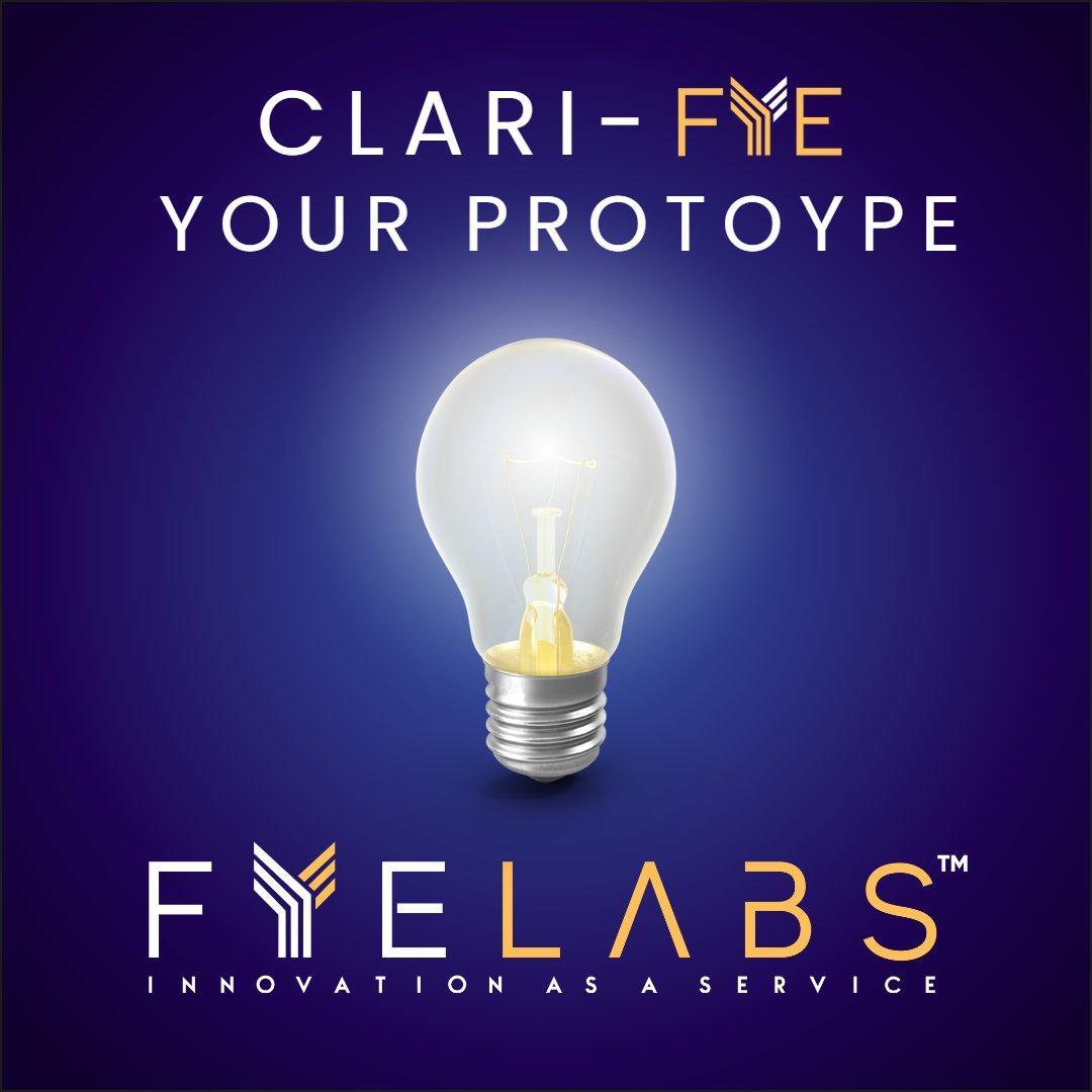 fyelabs's tweet image. 😎💡Clari-FYE your #prototype with @fyelabs 💭💪When you work with @fyelabs you give your #productdev dreams a solid start to grow BIG! Our multi-talented team of #technicalexperts are ready to help in #electronics, #AI/ML, #industrialdesign, #robotics, #simulations &amp;amp; #software.