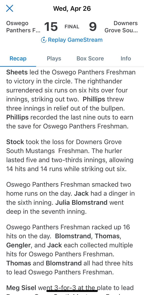 ESPElite2026's tweet photo. Way to close out the game #26 Madelyn Phillips! @OHSPantherSB  @MaddyPhillips26 @TaddGibby24 #ESPTrained #ESPEliteSoftball https://t.co/xuwzkxsaFz