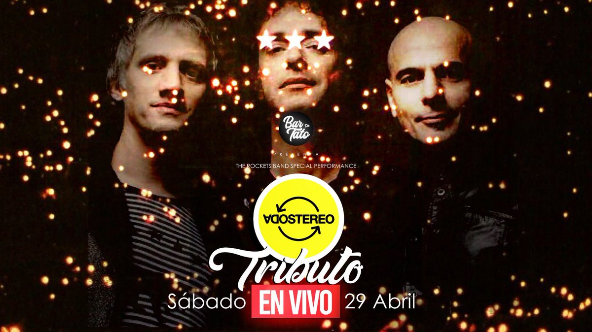 bardetato's tweet photo. Preparen los pulmones porque este sábado las cantamos todas 🤘🏻🎶🔥

Tributo a #SodaStereo 💿 este sábado 29 de abril en el @bardetato 

¡Los esperamos! 
📍Carrera 18# 19-29 https://t.co/8BW48q5zzu