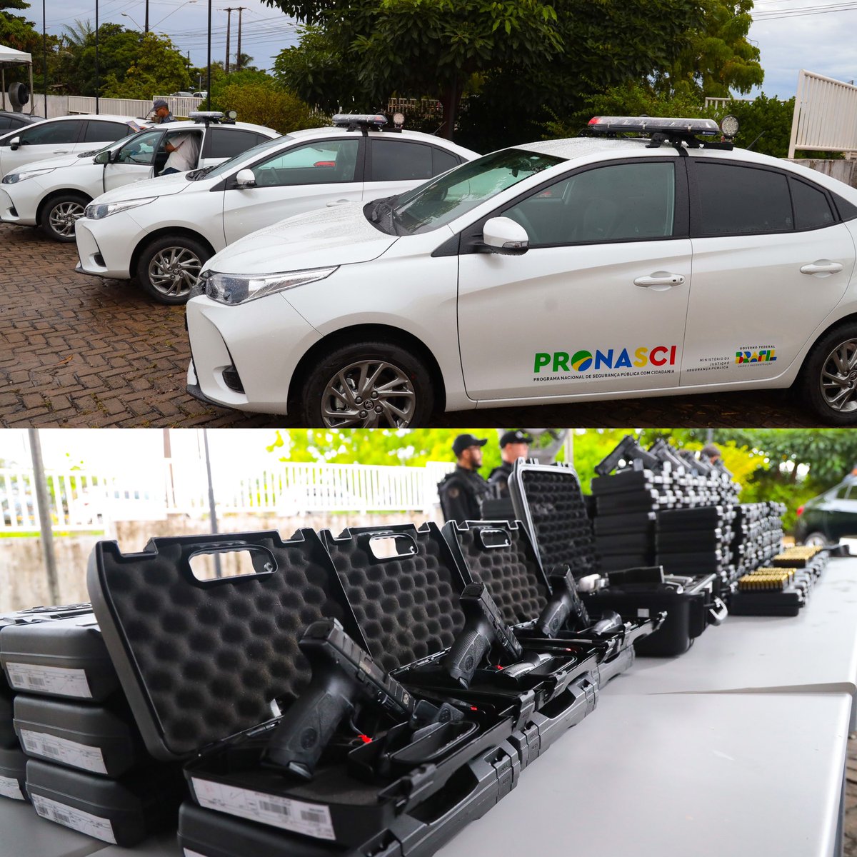 ViniciusJansen7's tweet photo. 📌Entregas de equipamentos e serviços para o fortalecimento da segurança pública do nosso estado.

✅Onde foram entregues viaturas, armas e equipamentos para as equipes de proteção aos direitos das mulheres.
Parabenizo o ministro da justiça @flaviodino e o Gov @carlosbrandaoma 👏 https://t.co/xyrJ9pX9Od