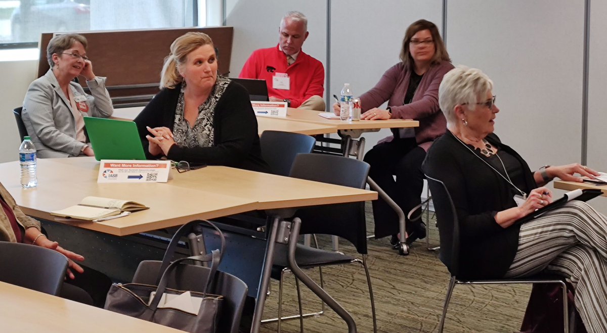 IASB_Iowa's tweet photo. Shout out to our member districts for presenting education sessions this afternoon! Topics ranged from career academies, nutrition, mental health, student achievement data, and more—thank you for sharing your successes and challenges with your peers! #studentsuccess https://t.co/X5DhYbqKj5