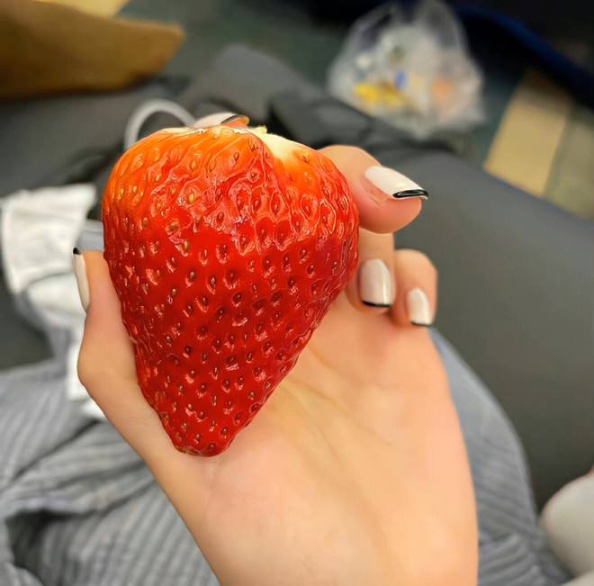 This is the largest strawberry in the basket
