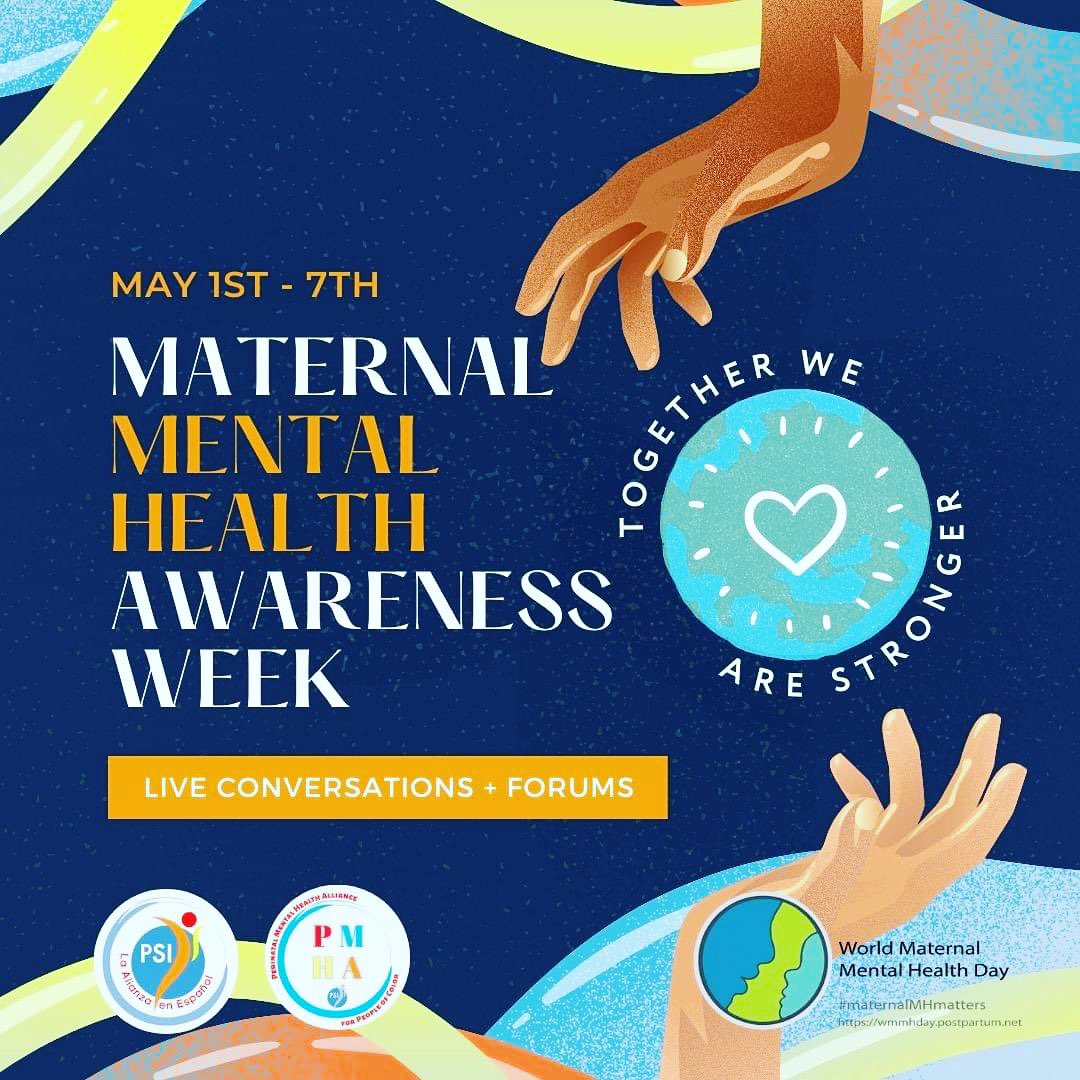 HeatherMartin31's tweet photo. Getting ready for next week! 💜 Maternal Mental Health Week! Big news coming! Let’s spread the word to help our struggling moms. #maternalmentalhealth #MMHWeek #maternalchildhealth
@PostpartumHelp @PolicyCenterMMH @thebluedotprj @chadkids @DartmouthHealth @NAMI_NH https://t.co/K0XKuFV0cA