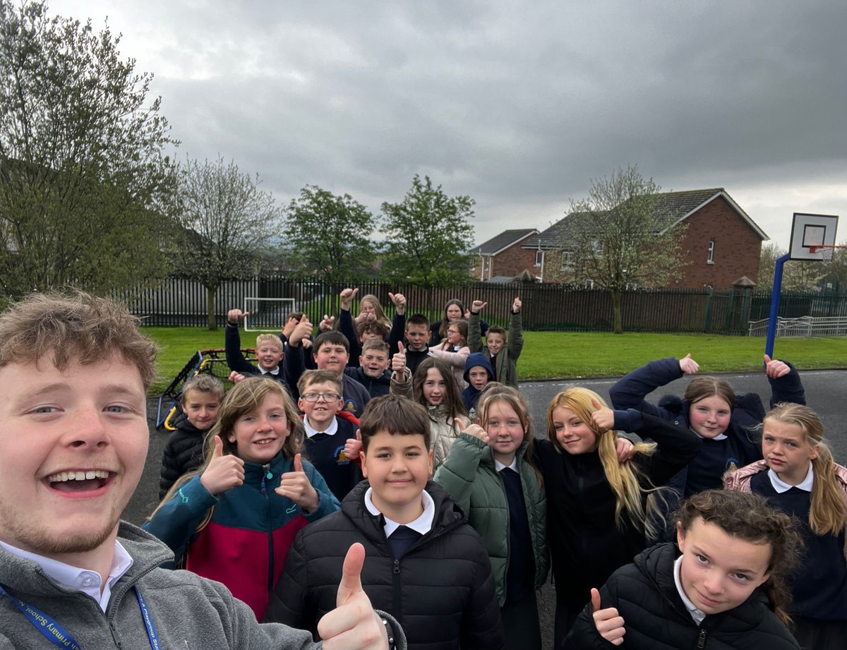BPSLisburn's tweet photo. Throughout today, many of our classes took the chance to get their steps ๐ฅพin, as they completed a Ballymacash Dash, walking๐ถโโ๏ธ๐ถ๐ปโโ๏ธas part of ๐ Daily Mile Day @_thedailymile #dailymile #WorldDailyMile #P7L https://t.co/E3Ktj4hENY